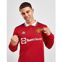 adidas Manchester United 2022/23 Long Sleeve Home Shirt - Real Red - Mens
